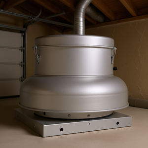 Ventilador de Extracción Compacto de 24 Pulgadas, de Aleación de Aluminio Plateado, para Montaje en Techo, 4000-5000 CFM, Motor de Alta Potencia, para Garaje, Baño, Ático - Product Image 2