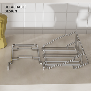 Chất lượng cao hiện đại thường vụ loại có thể gập lại đôi Tier 304 cốc bằng thép không gỉ và rượu vang Giá giữ sáu chai - Product Image 5