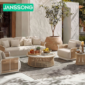 <span class=keywords><strong>Set</strong></span> Divano da Esterno Moderno in Alluminio, Arredamento di Lusso per Villa, Patio, Resort e Hotel - Product Image 3