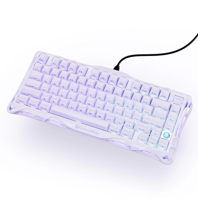 GravaStar Cocoon 75 K1 Mechanical Keyboard - 75% Hot-Swappable Aluminum Gaming Keyboard with Hot-Swap & RGB for PC Gamers