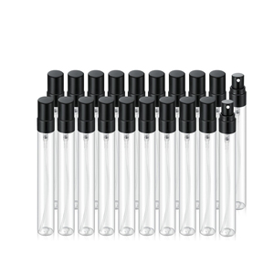 Hot Sale 3ml 5ml 10ml Clear Transparent Customizable Cap Luxury Glass Square Refillable <b>Perfume</b> Spray <b>Sample</b> <b>Bottle</b> Screen - Product Image 4