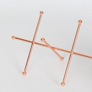 Jinnhome 金色金属珠宝展示架托盘装饰耳环项链架气泡袋 12x12x30cm 环保材质 - Product Image 4