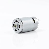 Motor DC Mini RS-360 24V Kecepatan Tinggi dengan Sikat Karbon, Mesin Listrik Magnet Permanen untuk Mainan, Pengering Rambut, Bor, Alat DIY