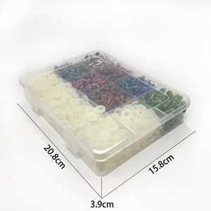 700 Uds ojos <span class=keywords><strong>de</strong></span> seguridad <span class=keywords><strong>de</strong></span> 10mm con arandelas para Amigurumi Crochet coloridos ojos <span class=keywords><strong>de</strong></span> plástico con purpurina para manualidades oso <span class=keywords><strong>de</strong></span> peluche - Product Image 3