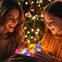 Élastiques à cheveux lumineux en satin, vibrants et clignotants, pour fêtes, raves et festivals