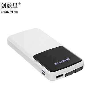 Batería Externa Portátil al por Mayor de 10000 mAh con Pantalla Digital LED y 3 Cables para iPhone y Samsung - Product Image 1