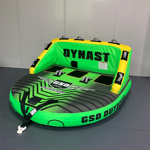 Bateau gonflable DYNAST 3P pour sports nautiques, tubes de canapé gonflables, housse en nylon, 3 places, tube remorquable - Product Image 1