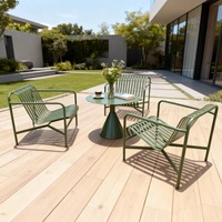 Juego de Muebles de Jardín de Diseño Nuevo 2026, Silla de Hierro para Exteriores, Sofá para Patio de Villa y Mesa y Silla Comerciales, Juego de Jardín de Lujo para Tiendas
