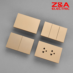 China <strong>Supplier</strong> Direct Sales Modern Design <strong>Electrical</strong> HK Series Multil Us and Italy Standards Wall <strong>Switch</strong> - Product Image 3