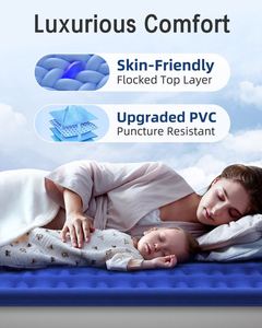 Luxury Outdoor Camping <b>Foldable</b> Waterproof Air <b>Mattress</b> with Dual Height Adjustment and Comfortcoil Technology - Product Image 2