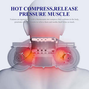 Nuevo masajeador de cuello Shiatsu tejido profundo masajeador de hombro de doble punto de disparo para aliviar el dolor almohada de masaje ergonómica - Product Image 2