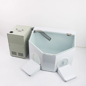 Caja Antipolvo Golden Light de 50x40x32cm con Tapa y Ventilación para Uso en Pulido Dental y Sandblasting - Product Image 3