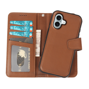 เคสโทรศัพท์ของแท้2 in 1สำหรับ iPhone 16 PRO MAX Pocket iphones 17 Air 15 PLUS 11 12 <span class=keywords><strong>MINI</strong></span> 13 14ฝาพับกระเป๋าสตางค์ - Product Image 4