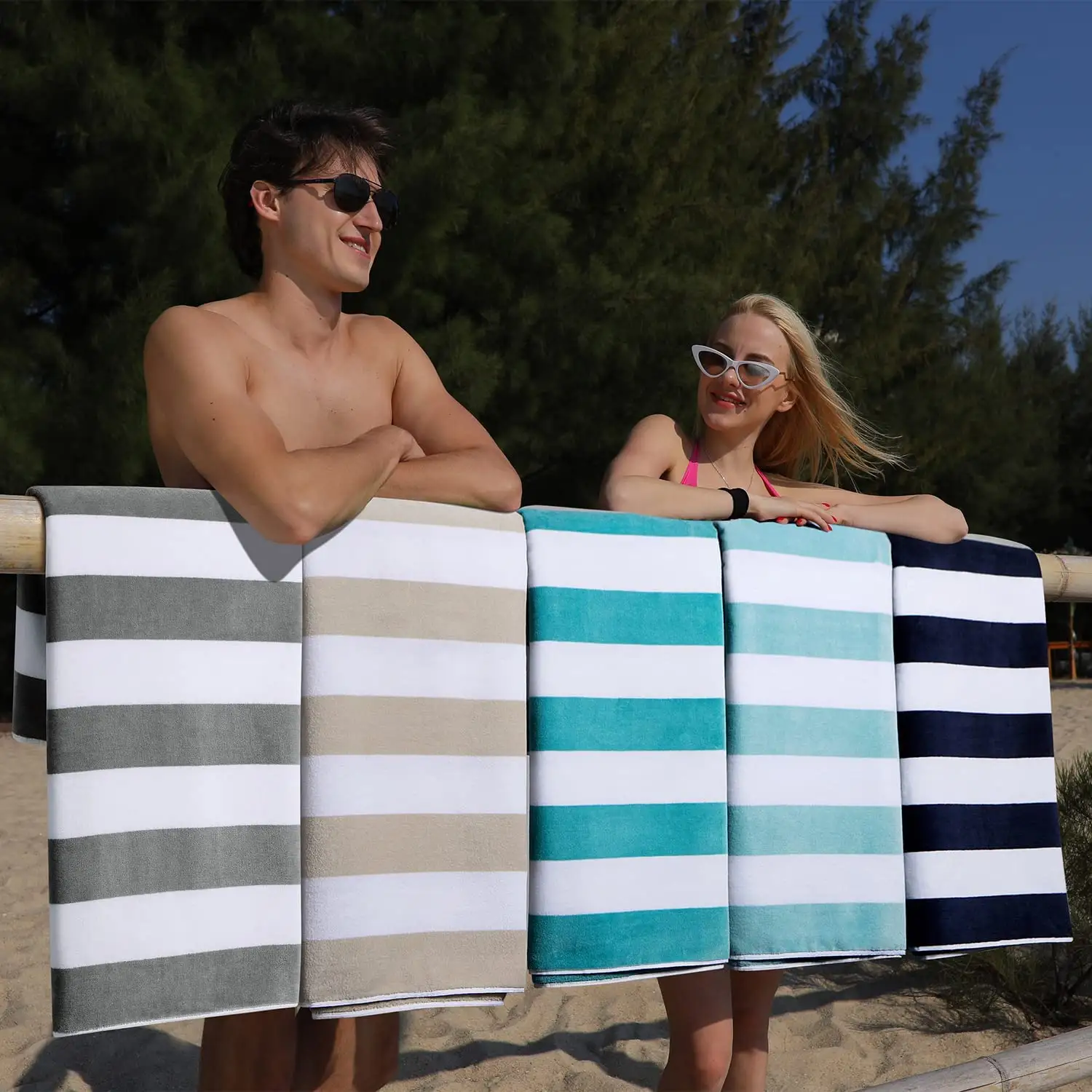 Asciugamani lavorati a maglia Jacquard Stripe 100% cotone Spa biancheria da bagno e viso telas de algodon asciugamano da spiaggia jacquard pesante di lusso