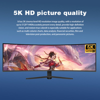 49-Inch 5K 165Hz HVA Curved LED Monitor with Touch Screen DP Interface PBP HDR PD65W for Computer Gaming or Desktop Use