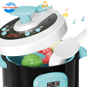 B/O Autocuiseur et bouilloire acousto-optiques, <span class=keywords><strong>jouet</strong></span> de simulation de cuisine, cuiseur à riz, petits appareils électroménagers - Product Image 3