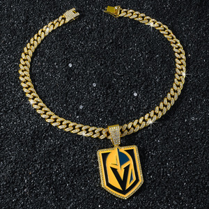 สร้อยคอจี้รูปโล่สไตล์ฮิปฮอปแบบปรับแต่งได้ รุ่นขายดีประจำปี 2026 สร้อยคอแฟชั่นวินเทจสำหรับผู้ชาย ขายส่งเครื่องประดับแฟชั่น - Product Image 5