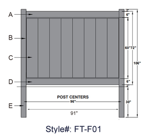 Clôture en <span class=keywords><strong>PVC</strong></span> <span class=keywords><strong>blanc</strong></span> de haute qualité de 6 pieds, résistante à l'usure, panneaux décoratifs d'intimité pour l'extérieur, protection UV, barrière de jardin, cour - Product Image 2