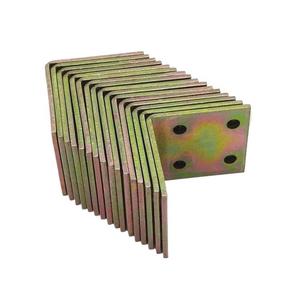 Soporte de Esquina en Forma de L de 90 Grados, Placa de Hierro Angular 3315, Acero Galvanizado, Conector para Muebles - Product Image 4