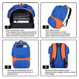 Sac à dos pour jeunes adultes, voyage, camping, imperméable, loisirs, tendance, logo personnalisé, sport, école, football, basketball - Product Image 3