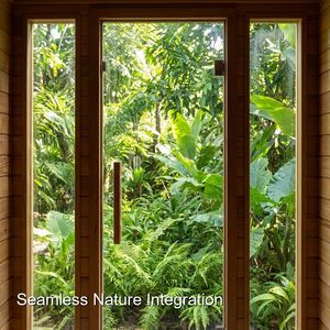 Sauna infrarouge en bois massif pour 4 personnes, sauna sec, SPA intérieur, sauna infrarouge lointain pour <span class=keywords><strong>capsule</strong></span> SPA - Product Image 3