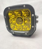 Auto éclairage extérieur 5 pouces LED lumière de travail carré voiture jaune ambre moto projecteur 4x4 tout-terrain lumière antibrouillard 12V 24V
