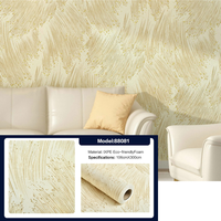 Papier peint auto-adhésif, design abstrait doré en relief 3D, papier peint imperméable pour la décoration murale intérieure de luxe