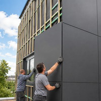 Panneaux composites en aluminium à prix d'usine pour revêtement mural extérieur, mobilier de bâtiment, finitions imprimées brossées, panneaux muraux extérieurs