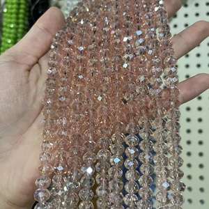 Stock disponible : Perles en cristal AB de 6x8mm avec cartes de perles multicolores et perles en cristal sur bâtonnets pour la fabrication de bijoux - Product Image 4