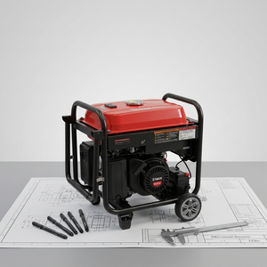 เครื่องกำเนิดไฟฟ้าเบนซิน SE EAMSON 5.5KW 4 จังหวะ 225CC 230V 50Hz ระบายความร้อนด้วยอากาศ พร้อมล้อเคลื่อนย้ายได้ ถังน้ำมัน 25 ลิตร ยี่ห้ออื่นๆ ที่ไม่ใช่ SS SAMSON - Product Image 5
