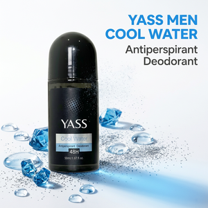 YASS <span class=keywords><strong>Deodorante</strong></span> Roll-on Cool Water per <span class=keywords><strong>Uomo</strong></span>, <span class=keywords><strong>Antitraspirante</strong></span> 50ml, Protezione 48H, Freschezza Acquatica, per Pelle Sensibile - Product Image 1