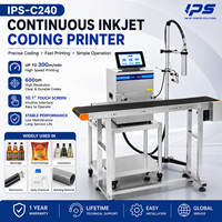 Machine de codage et de marquage industrielle DF-C240, imprimante à jet d'encre continu pour applications d'emballage flexible