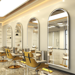 Miroir de coiffure professionnel grand et moderne avec éclairage LED - Unilatéral pour salon de coiffure et barbier - Product Image 3