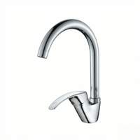 Robinet de cuisine au design classique moderne, eau chaude et froide, alliage de zinc, noyau en céramique, adapté aux cuisines d'hôtels et d'appartements