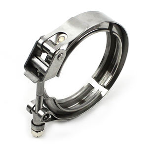 Raccords de tuyauterie de 1,75 pouce, attaches rapides, collier de serrage en forme de V, acier inoxydable, clip en forme de V, attaches pour attaches automobiles - Product Image 3