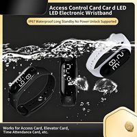 M1 Chip Smart IC Wasserdichtes Silikon-Fitness-Armband mit RFID NFC Zugangskontrolle zum Türöffnen