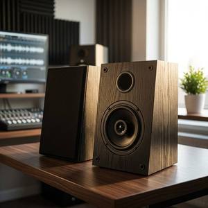 Enceinte d'étagère Tianlai <span class=keywords><strong>TL</strong></span>-WX02 avec transducteur coaxial, moniteur audio stéréo Hi-Fi pour système home cinéma, enceinte de bureau - Product Image 5
