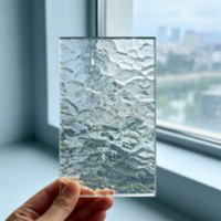 Verre à motif chinchilla argenté à faible teneur en fer sur mesure pour fenêtre de cloison et porte