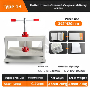 Macchina Manuale A3 Tutto in Uno per Taglio e Pressatura Carta, Attrezzatura per Rilegatura Libri per Impianti di Produzione - Product Image 6