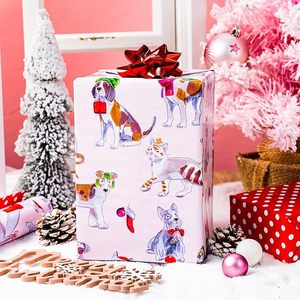 Christmas <b>Wrapping</b> <b>Paper</b> Holiday <b>wrapping</b> <b>paper</b> Pet <b>wrapping</b> <b>paper</b> - Product Image 1