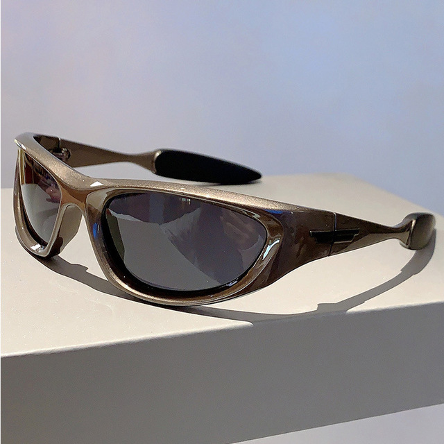 1890 New Fashion Y2k Sunglasses for Men Vintage Brand Cat Eye Driving Sport Sun Glasses Women Gradient Small Hip Hop Shades