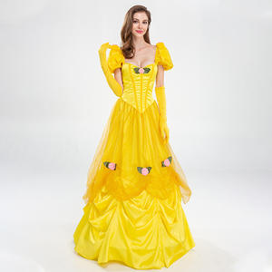 2026 RUIKE Halloween Carnaval Costume de Cosplay Adulte <span class=keywords><strong>La</strong></span> <span class=keywords><strong>Belle</strong></span> <span class=keywords><strong>et</strong></span> <span class=keywords><strong>la</strong></span> Bête Robe de Princesse pour Spectacle Scénique <span class=keywords><strong>et</strong></span> Jeu de Rôle - Product Image 4