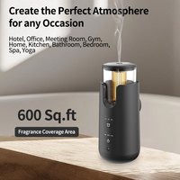 Diffuseur d'arômes intelligent professionnel 50 ml, machine à nébulisation froide à brancher, 3 réglages de minuterie, lumière d'ambiance à 7 couleurs pour hôtel, spa, clinique