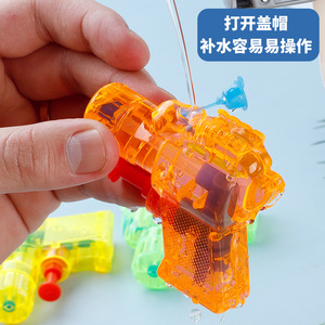 Mini pistola de agua de plástico transparente, juguete de verano para niños, juego acuático - Product Image 2