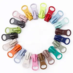 3 #5 # Alta qualidade Resina slider Chapeamento Colorido Polegar Slider Zipper Pull Head Logotipo Personalizado Disponível