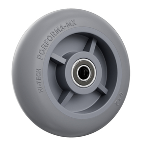 Silent 110kg Swivel Caster <strong>3</strong> 4 5 Inch TPR <strong>Rubber</strong> <strong>Wheel</strong> With Brake Top Plate Threaded Stem for Industrial Hand Trolley Warehouse - Product Image 6