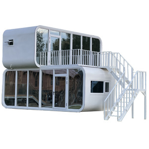 บ้านคอนเทนเนอร์เคลื่อนที่ทรงสี่เหลี่ยมสำหรับสำนักงานกลางแจ้ง ดีไซน์มินิมอล ความหนามาตรฐาน - Product Image 4