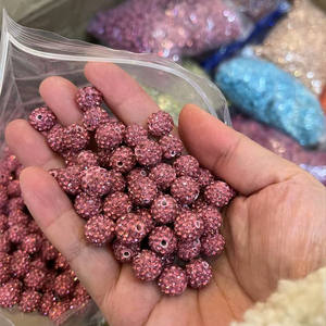 Strass Tonperlen Schmuckzubehör Kristall Discokugel Zwischenperlen Strasskugel für die Schmuckherstellung - Product Image 3