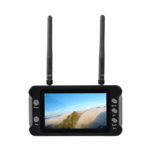 Moniteur FPV 5.8G DVR 40CH avec écran LCD 4,3 pouces 16:9 NTSC/PAL, recherche automatique, enregistrement, pour multicoptère RC FPV en plastique - Product Image 2