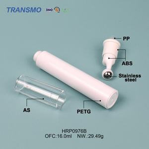 Flacon en plastique vide personnalisé de 16 ml, flacon de crème de luxe pour les soins de la peau, flacon en plastique pour crème pour les yeux, flacon en plastique avec bille roulante - Product Image 6